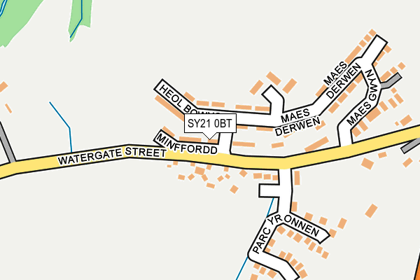 SY21 0BT map - OS OpenMap – Local (Ordnance Survey) SY21 0BT map - OS OpenMap – Local (Ordnance Survey)