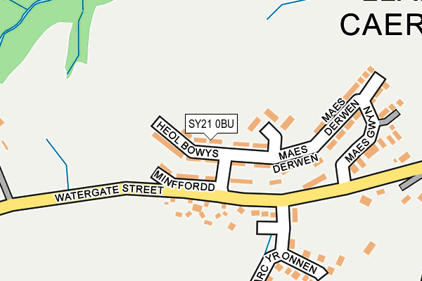 SY21 0BU map - OS OpenMap – Local (Ordnance Survey) SY21 0BU map - OS OpenMap – Local (Ordnance Survey)