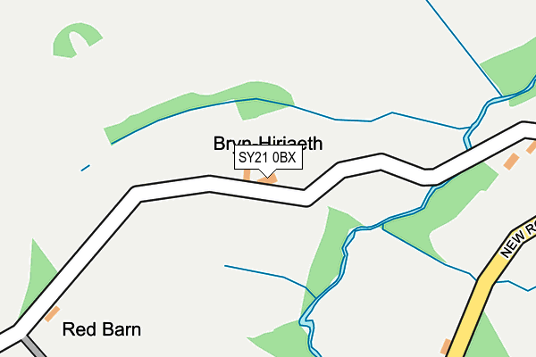 SY21 0BX map - OS OpenMap – Local (Ordnance Survey) SY21 0BX map - OS OpenMap – Local (Ordnance Survey)
