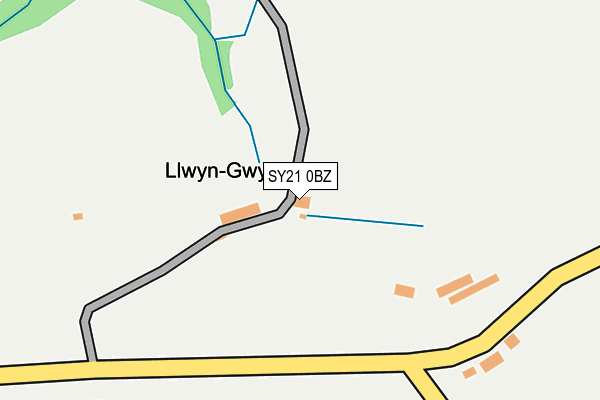 SY21 0BZ map - OS OpenMap – Local (Ordnance Survey) SY21 0BZ map - OS OpenMap – Local (Ordnance Survey)