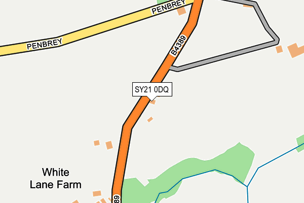 SY21 0DQ map - OS OpenMap – Local (Ordnance Survey) SY21 0DQ map - OS OpenMap – Local (Ordnance Survey)