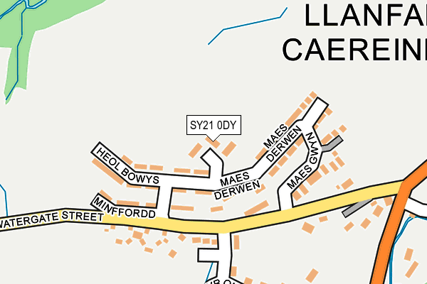 SY21 0DY map - OS OpenMap – Local (Ordnance Survey) SY21 0DY map - OS OpenMap – Local (Ordnance Survey)