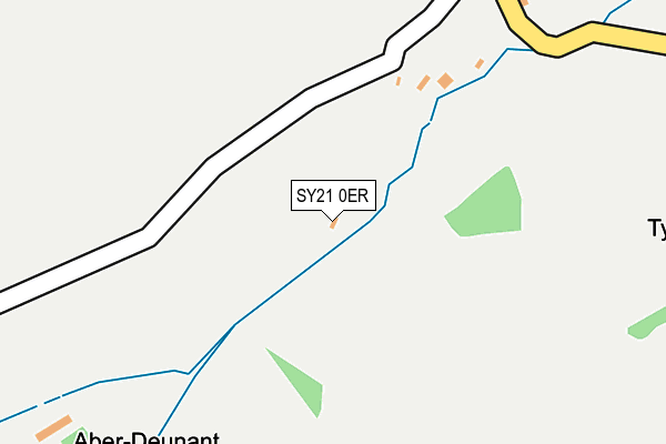 SY21 0ER map - OS OpenMap – Local (Ordnance Survey) SY21 0ER map - OS OpenMap – Local (Ordnance Survey)