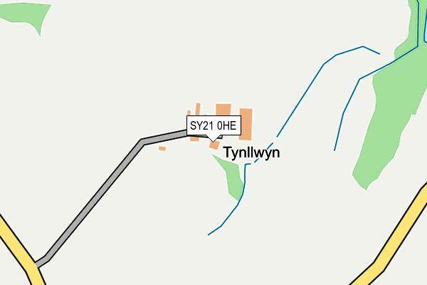 SY21 0HE map - OS OpenMap – Local (Ordnance Survey) SY21 0HE map - OS OpenMap – Local (Ordnance Survey)