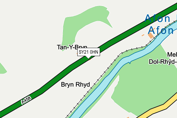 SY21 0HN map - OS OpenMap – Local (Ordnance Survey) SY21 0HN map - OS OpenMap – Local (Ordnance Survey)