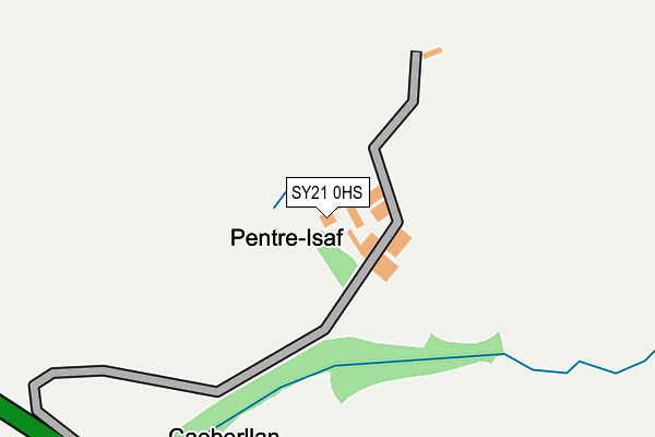 SY21 0HS map - OS OpenMap – Local (Ordnance Survey) SY21 0HS map - OS OpenMap – Local (Ordnance Survey)