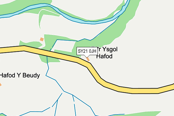 SY21 0JH map - OS OpenMap – Local (Ordnance Survey) SY21 0JH map - OS OpenMap – Local (Ordnance Survey)