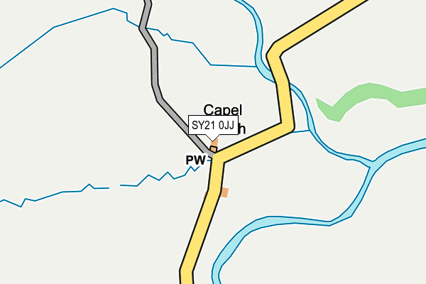 SY21 0JJ map - OS OpenMap – Local (Ordnance Survey) SY21 0JJ map - OS OpenMap – Local (Ordnance Survey)