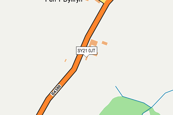 SY21 0JT map - OS OpenMap – Local (Ordnance Survey) SY21 0JT map - OS OpenMap – Local (Ordnance Survey)