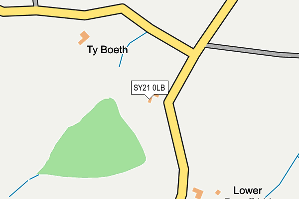 SY21 0LB map - OS OpenMap – Local (Ordnance Survey) SY21 0LB map - OS OpenMap – Local (Ordnance Survey)