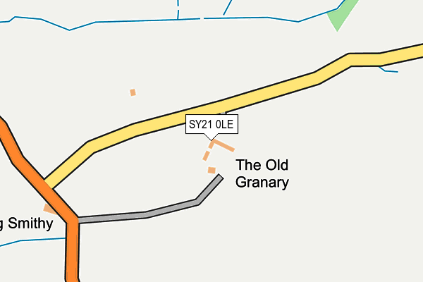 SY21 0LE map - OS OpenMap – Local (Ordnance Survey) SY21 0LE map - OS OpenMap – Local (Ordnance Survey)