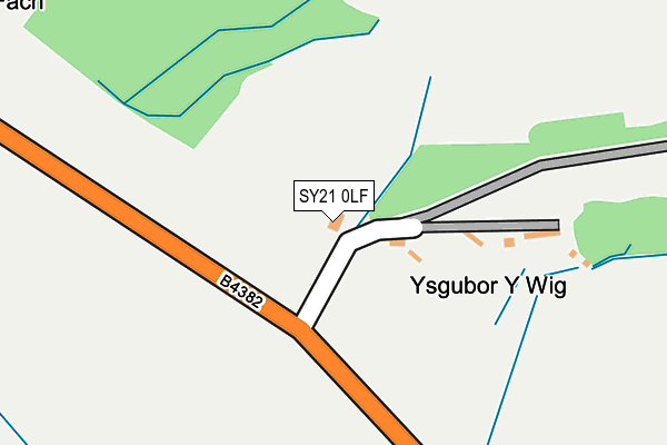 SY21 0LF map - OS OpenMap – Local (Ordnance Survey) SY21 0LF map - OS OpenMap – Local (Ordnance Survey)