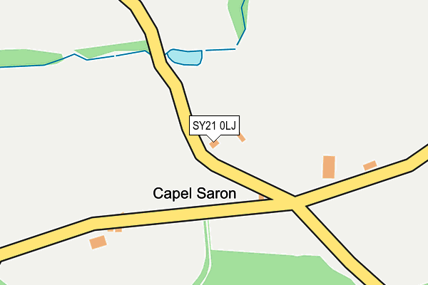 SY21 0LJ map - OS OpenMap – Local (Ordnance Survey) SY21 0LJ map - OS OpenMap – Local (Ordnance Survey)
