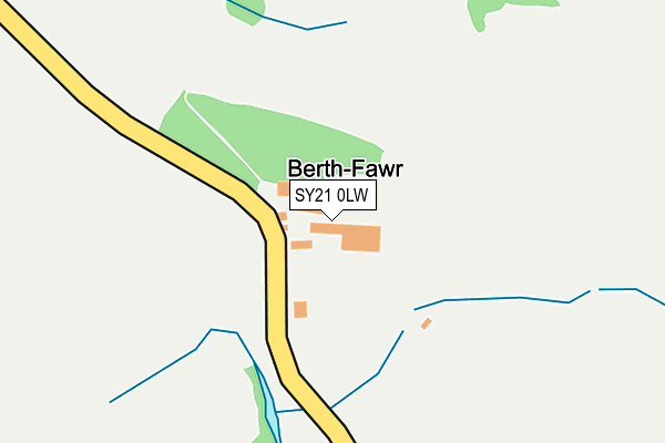 SY21 0LW map - OS OpenMap – Local (Ordnance Survey) SY21 0LW map - OS OpenMap – Local (Ordnance Survey)
