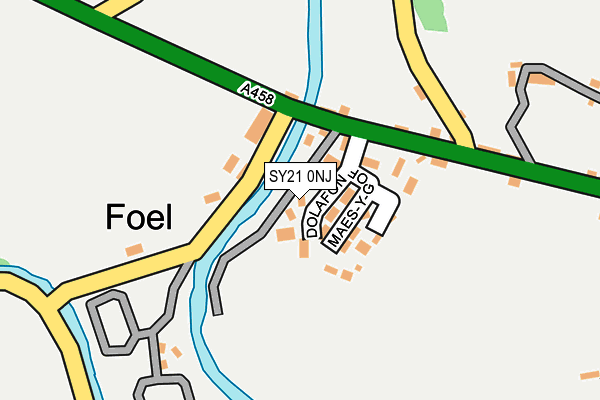 SY21 0NJ map - OS OpenMap – Local (Ordnance Survey) SY21 0NJ map - OS OpenMap – Local (Ordnance Survey)