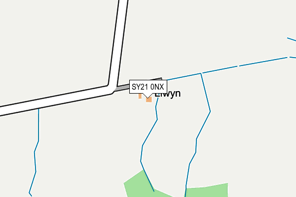 SY21 0NX map - OS OpenMap – Local (Ordnance Survey) SY21 0NX map - OS OpenMap – Local (Ordnance Survey)
