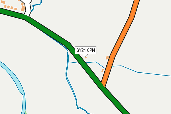 SY21 0PN map - OS OpenMap – Local (Ordnance Survey) SY21 0PN map - OS OpenMap – Local (Ordnance Survey)