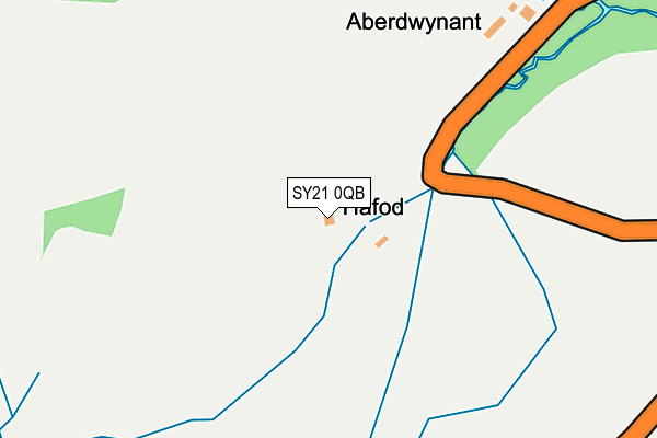 SY21 0QB map - OS OpenMap – Local (Ordnance Survey) SY21 0QB map - OS OpenMap – Local (Ordnance Survey)