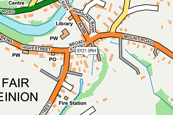 SY21 0RH map - OS OpenMap – Local (Ordnance Survey) SY21 0RH map - OS OpenMap – Local (Ordnance Survey)