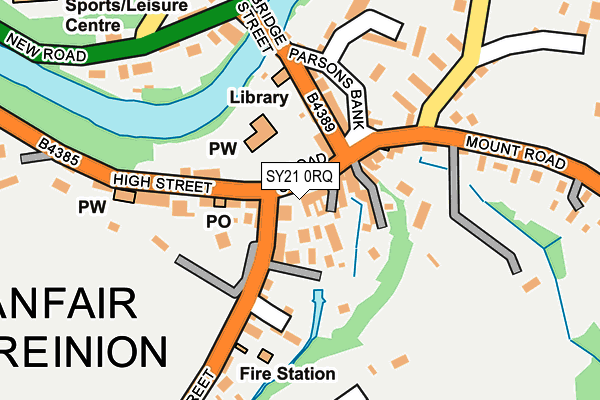 SY21 0RQ map - OS OpenMap – Local (Ordnance Survey) SY21 0RQ map - OS OpenMap – Local (Ordnance Survey)