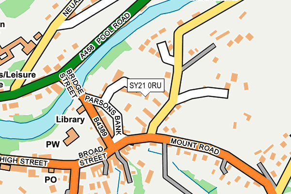 SY21 0RU map - OS OpenMap – Local (Ordnance Survey) SY21 0RU map - OS OpenMap – Local (Ordnance Survey)