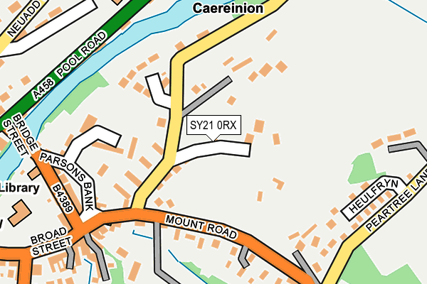 SY21 0RX map - OS OpenMap – Local (Ordnance Survey) SY21 0RX map - OS OpenMap – Local (Ordnance Survey)