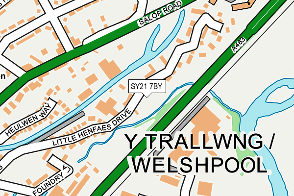 SY21 7BY map - OS OpenMap – Local (Ordnance Survey)