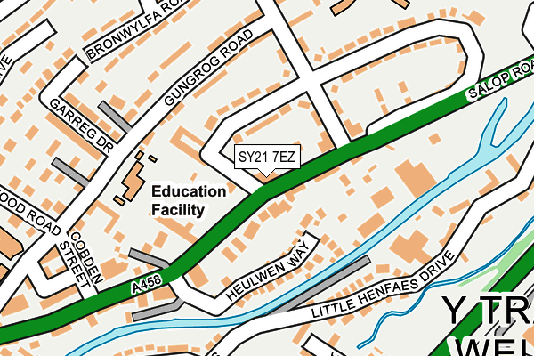 SY21 7EZ map - OS OpenMap – Local (Ordnance Survey) SY21 7EZ map - OS OpenMap – Local (Ordnance Survey)