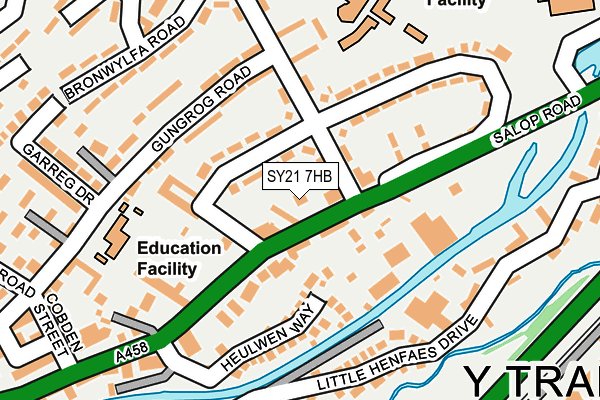 SY21 7HB map - OS OpenMap – Local (Ordnance Survey) SY21 7HB map - OS OpenMap – Local (Ordnance Survey)
