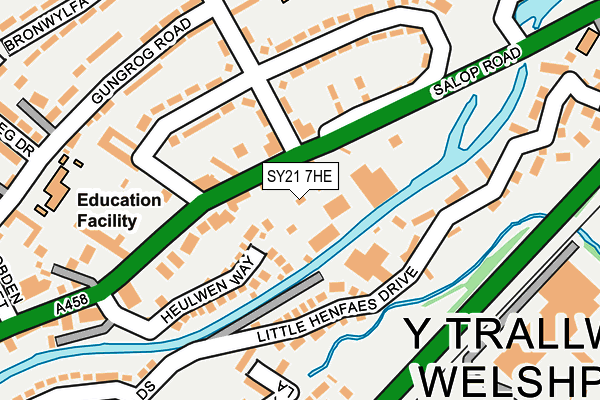 SY21 7HE map - OS OpenMap – Local (Ordnance Survey) SY21 7HE map - OS OpenMap – Local (Ordnance Survey)