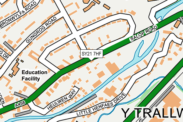 SY21 7HF map - OS OpenMap – Local (Ordnance Survey) SY21 7HF map - OS OpenMap – Local (Ordnance Survey)