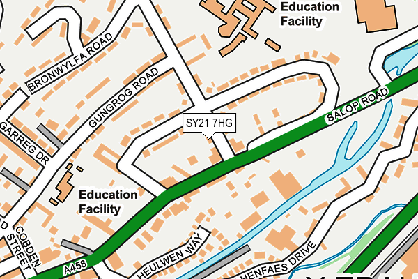 SY21 7HG map - OS OpenMap – Local (Ordnance Survey) SY21 7HG map - OS OpenMap – Local (Ordnance Survey)