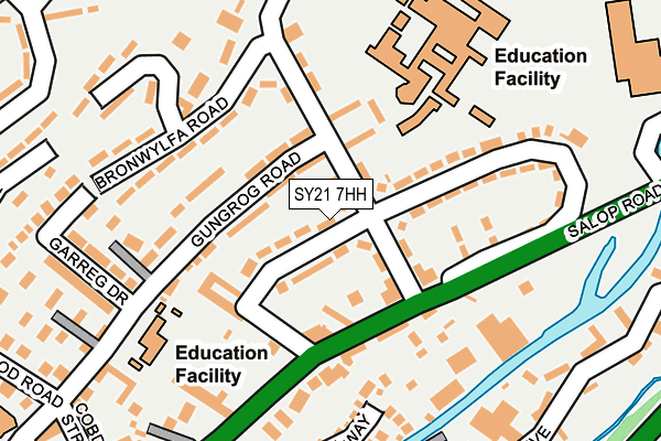 SY21 7HH map - OS OpenMap – Local (Ordnance Survey)