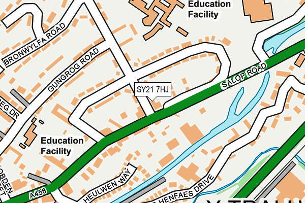 SY21 7HJ map - OS OpenMap – Local (Ordnance Survey) SY21 7HJ map - OS OpenMap – Local (Ordnance Survey)