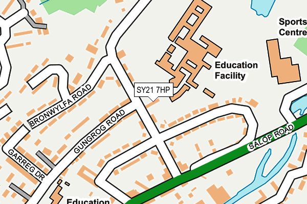 SY21 7HP map - OS OpenMap – Local (Ordnance Survey) SY21 7HP map - OS OpenMap – Local (Ordnance Survey)