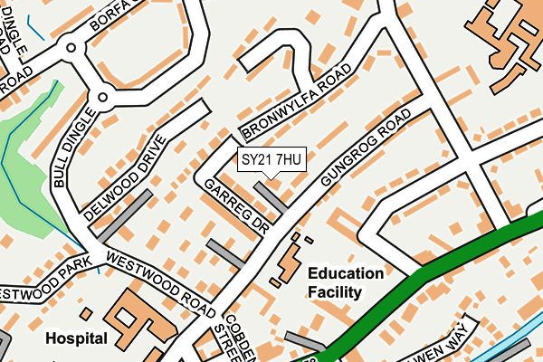 SY21 7HU map - OS OpenMap – Local (Ordnance Survey) SY21 7HU map - OS OpenMap – Local (Ordnance Survey)