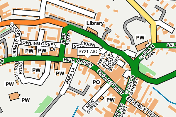 SY21 7JQ map - OS OpenMap – Local (Ordnance Survey) SY21 7JQ map - OS OpenMap – Local (Ordnance Survey)