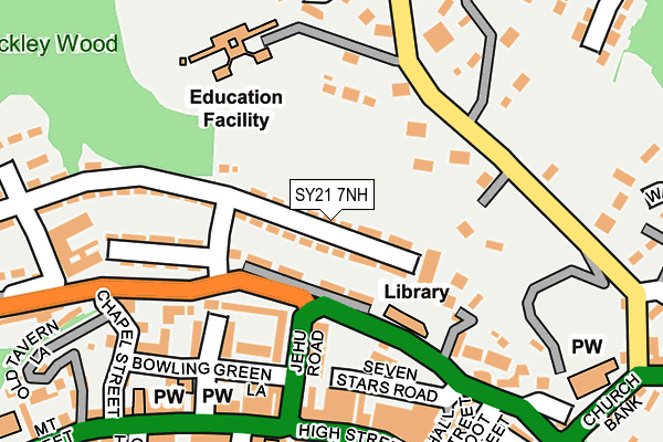 SY21 7NH map - OS OpenMap – Local (Ordnance Survey) SY21 7NH map - OS OpenMap – Local (Ordnance Survey)