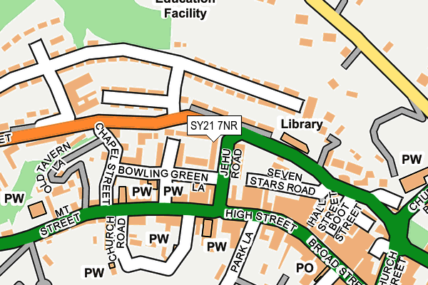 SY21 7NR map - OS OpenMap – Local (Ordnance Survey) SY21 7NR map - OS OpenMap – Local (Ordnance Survey)