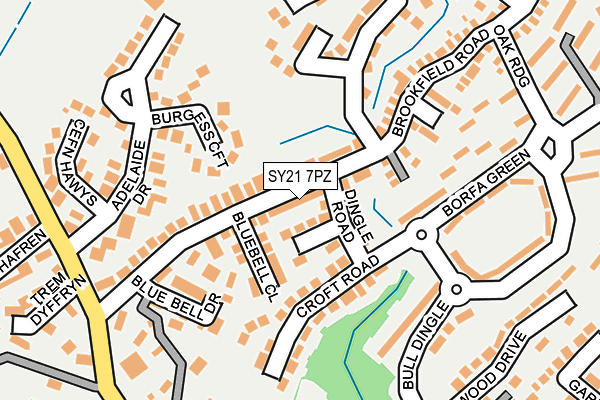 SY21 7PZ map - OS OpenMap – Local (Ordnance Survey) SY21 7PZ map - OS OpenMap – Local (Ordnance Survey)