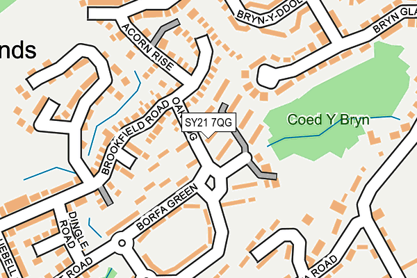 SY21 7QG map - OS OpenMap – Local (Ordnance Survey) SY21 7QG map - OS OpenMap – Local (Ordnance Survey)