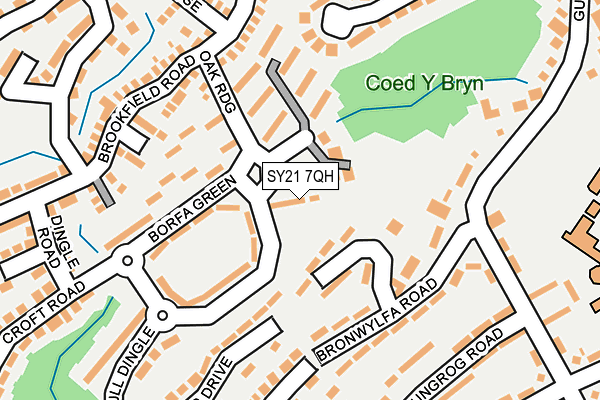 SY21 7QH map - OS OpenMap – Local (Ordnance Survey) SY21 7QH map - OS OpenMap – Local (Ordnance Survey)