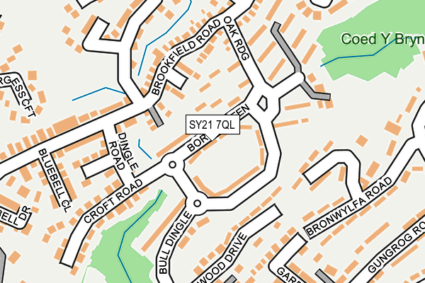 SY21 7QL map - OS OpenMap – Local (Ordnance Survey) SY21 7QL map - OS OpenMap – Local (Ordnance Survey)