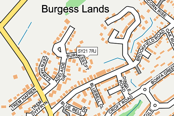 SY21 7RJ map - OS OpenMap – Local (Ordnance Survey) SY21 7RJ map - OS OpenMap – Local (Ordnance Survey)