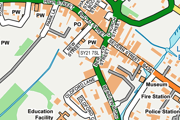 SY21 7SL map - OS OpenMap – Local (Ordnance Survey)