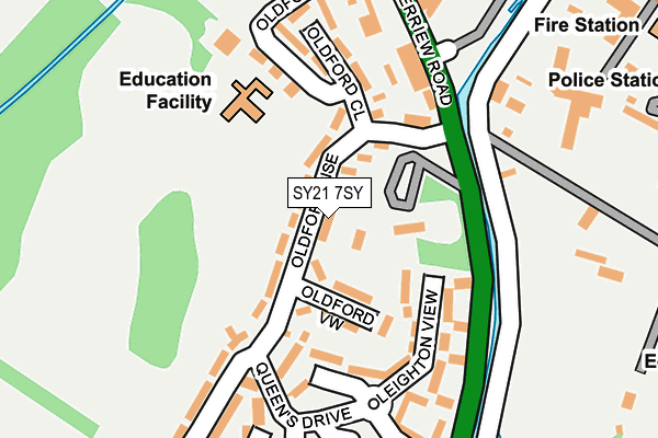 SY21 7SY map - OS OpenMap – Local (Ordnance Survey) SY21 7SY map - OS OpenMap – Local (Ordnance Survey)