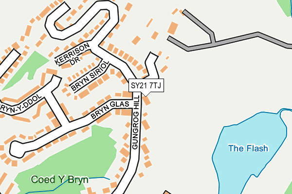 SY21 7TJ map - OS OpenMap – Local (Ordnance Survey) SY21 7TJ map - OS OpenMap – Local (Ordnance Survey)