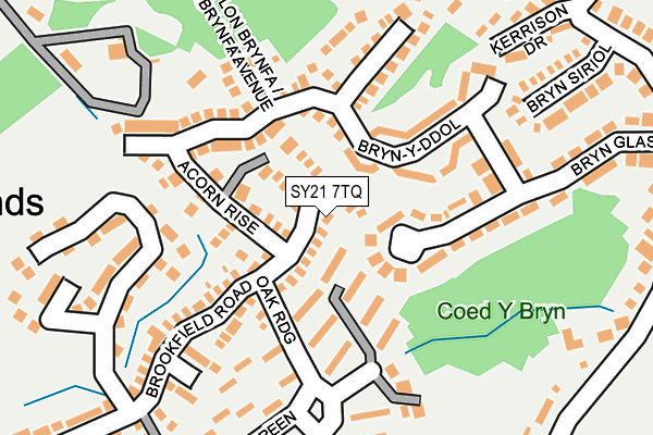 SY21 7TQ map - OS OpenMap – Local (Ordnance Survey) SY21 7TQ map - OS OpenMap – Local (Ordnance Survey)