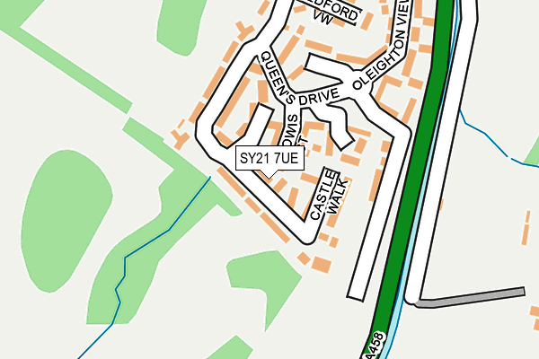 SY21 7UE map - OS OpenMap – Local (Ordnance Survey) SY21 7UE map - OS OpenMap – Local (Ordnance Survey)