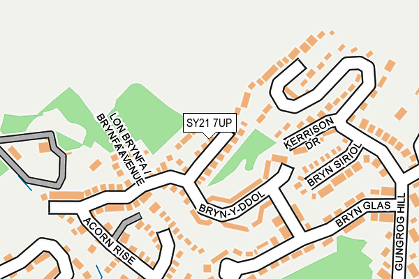 SY21 7UP map - OS OpenMap – Local (Ordnance Survey) SY21 7UP map - OS OpenMap – Local (Ordnance Survey)